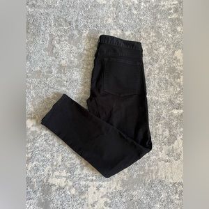 J.CREW stretchy toothpick jean in true black SIZE 28